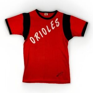 Vintage‎ 80s Baltimore Orioles Flanagan 46 Rawlings Jersey T-Shirt USA Made HOF
